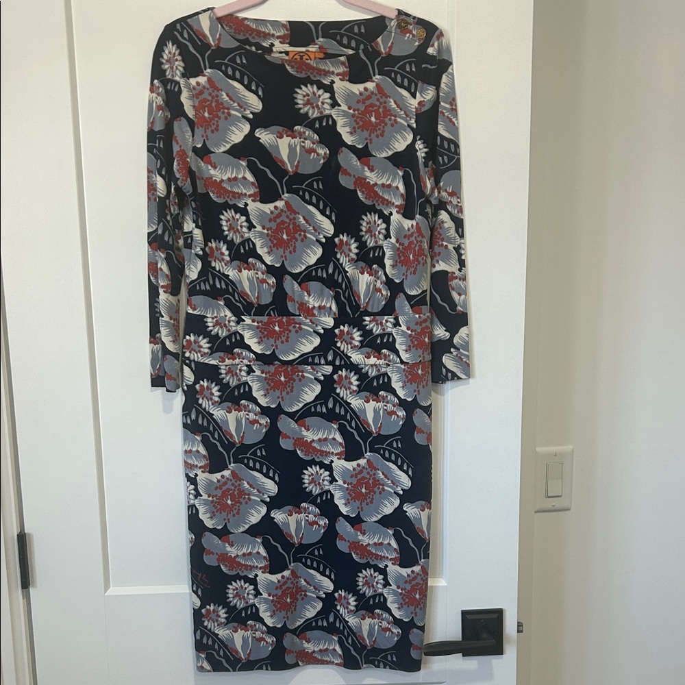 Floral Print Navy Dress size large